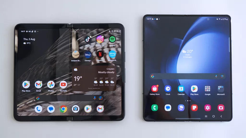 Samsung Galaxy Z Fold 5 vs. Google Pixel Fold: Display- newfortech