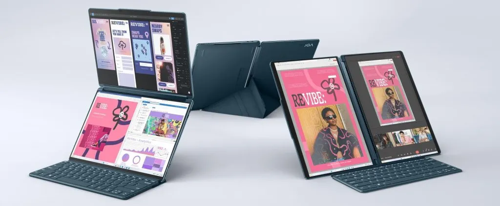 dual-screen folding laptop