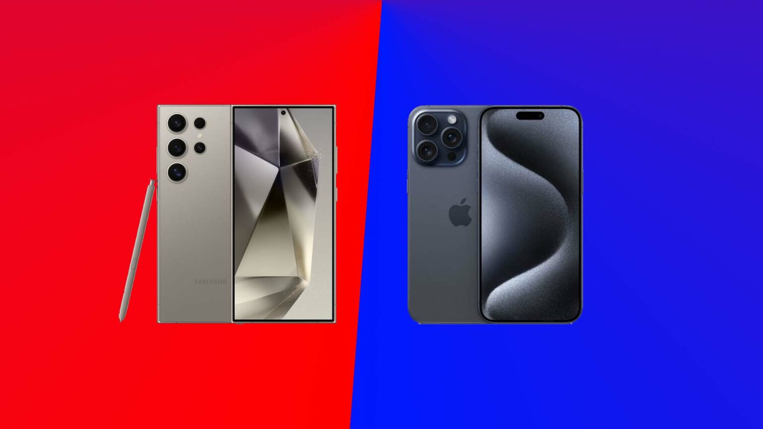 comparison between samsung s24 ultra vs iphone 15 pro max