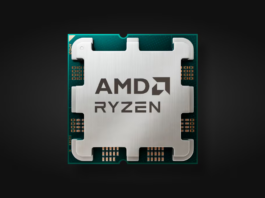 AMD processor with AMD logo and RYZEN sign.