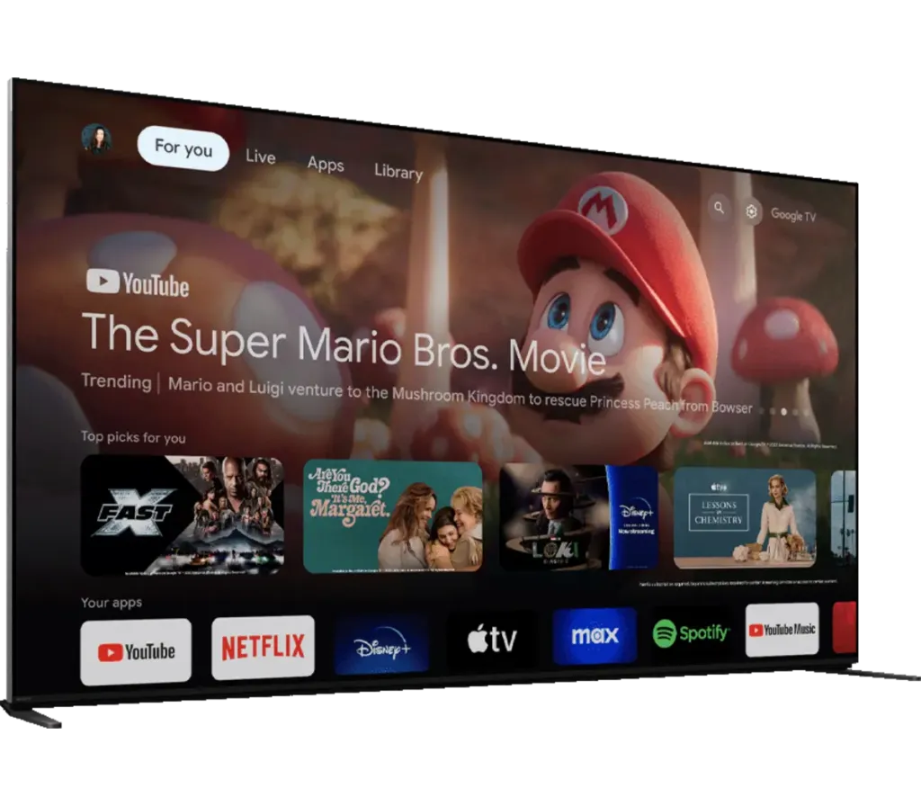 Review of Sony Bravia 9: Smart TV and Menus