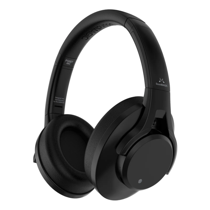 Close-up of SoundMagic P58BT ANC wireless headphones