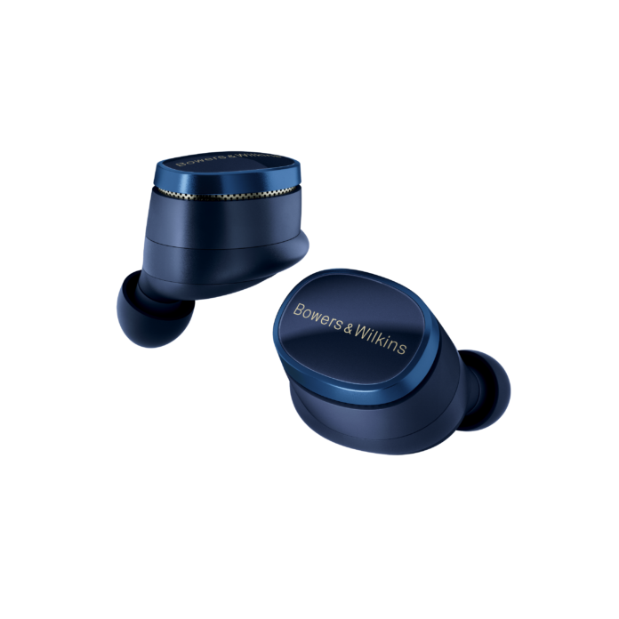 Close-up of Bowers & Wilkins Pi8 Wireless Earbuds in Charging Case