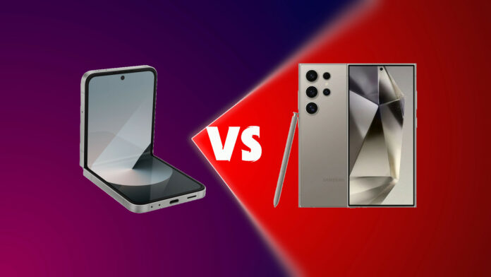 Samsung Galaxy Z Flip 6 vs. Galaxy S24 Ultra – Detailed Comparison: Portability vs. Power in 2024