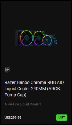 Razer Hanbo Chroma RGB AIO Liquid