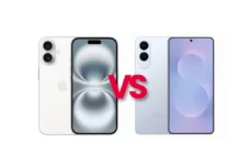 Samsung Galaxy S25 Edge, iPhone 16 comparison, smartphone comparison, flagship phone review, Android vs iOS, mobile phone specs