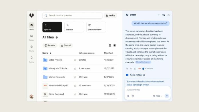 Dropbox is bringing more of its Dash AI features to Dropbox Dash