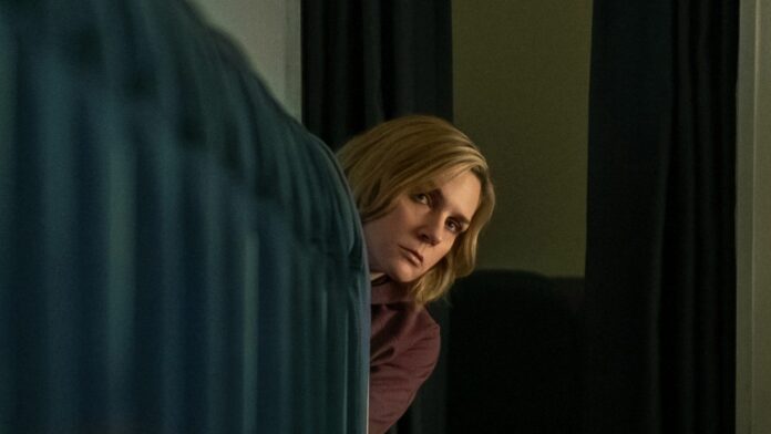 6 new Apple TV+ movies and shows to watch in Rhea Seehorn looks suspiciously from behind a chart in Pluribus