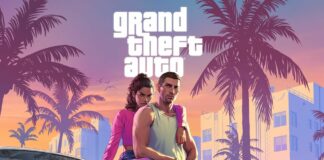 Lucia and the other protagonist sit on a muscle car