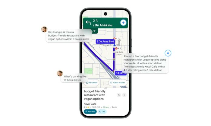 Google Maps' Gemini integration will make hands-free navigation more conversational