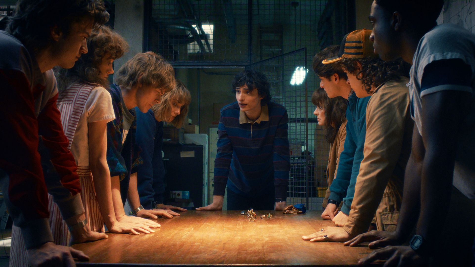 Mike leading a meeting of the Hellfire Club in Stranger Things season 5