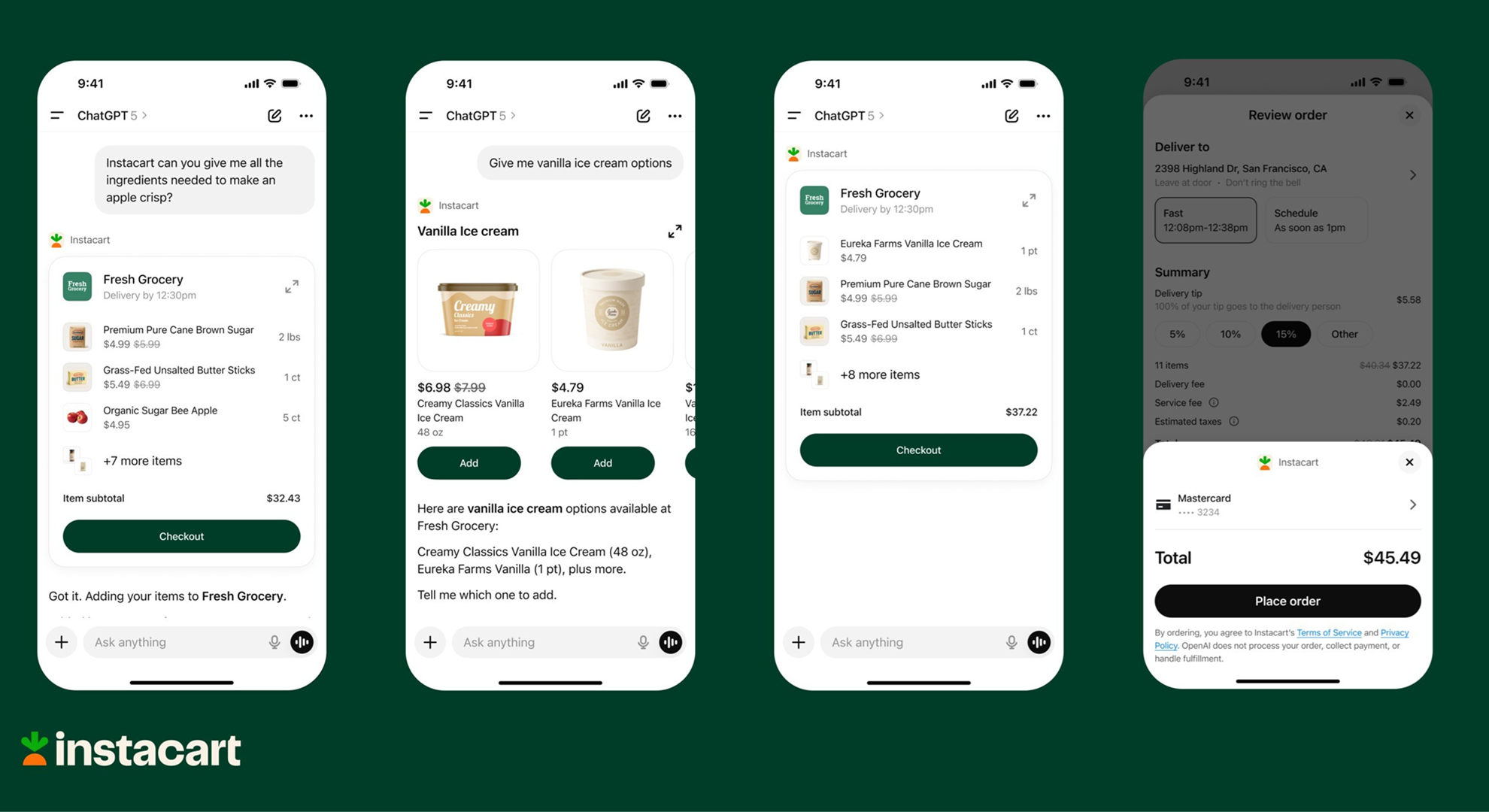 Instacart becomes ChatGPT’s first payment app