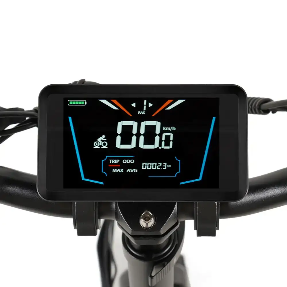 Vakole CO20 MAX YOLIN 91F-E colorful LCD display showing speed and battery level