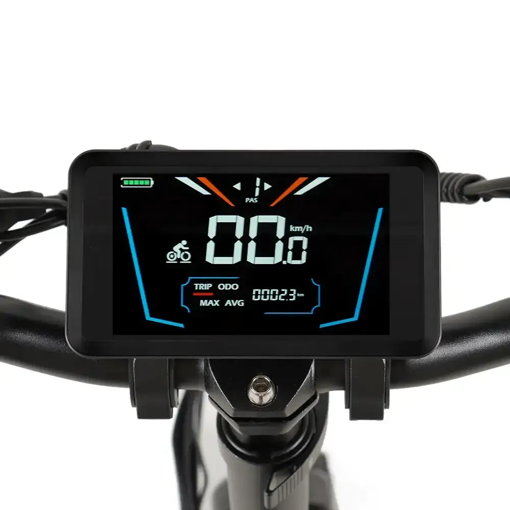 Vakole CO20 MAX YOLIN 91F-E colorful LCD display showing speed and battery level