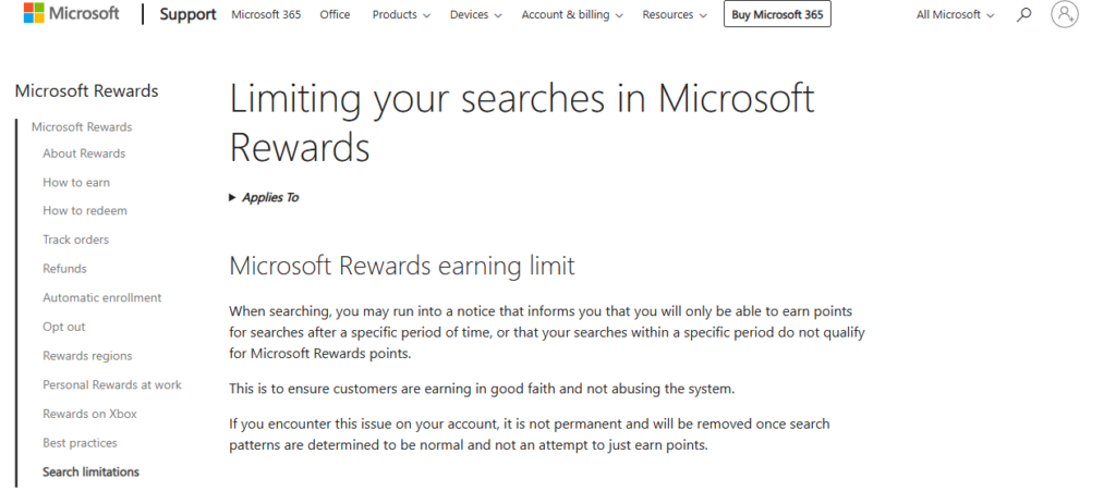 Microsoft Rewards points expiration reminder showing account activity dashboard