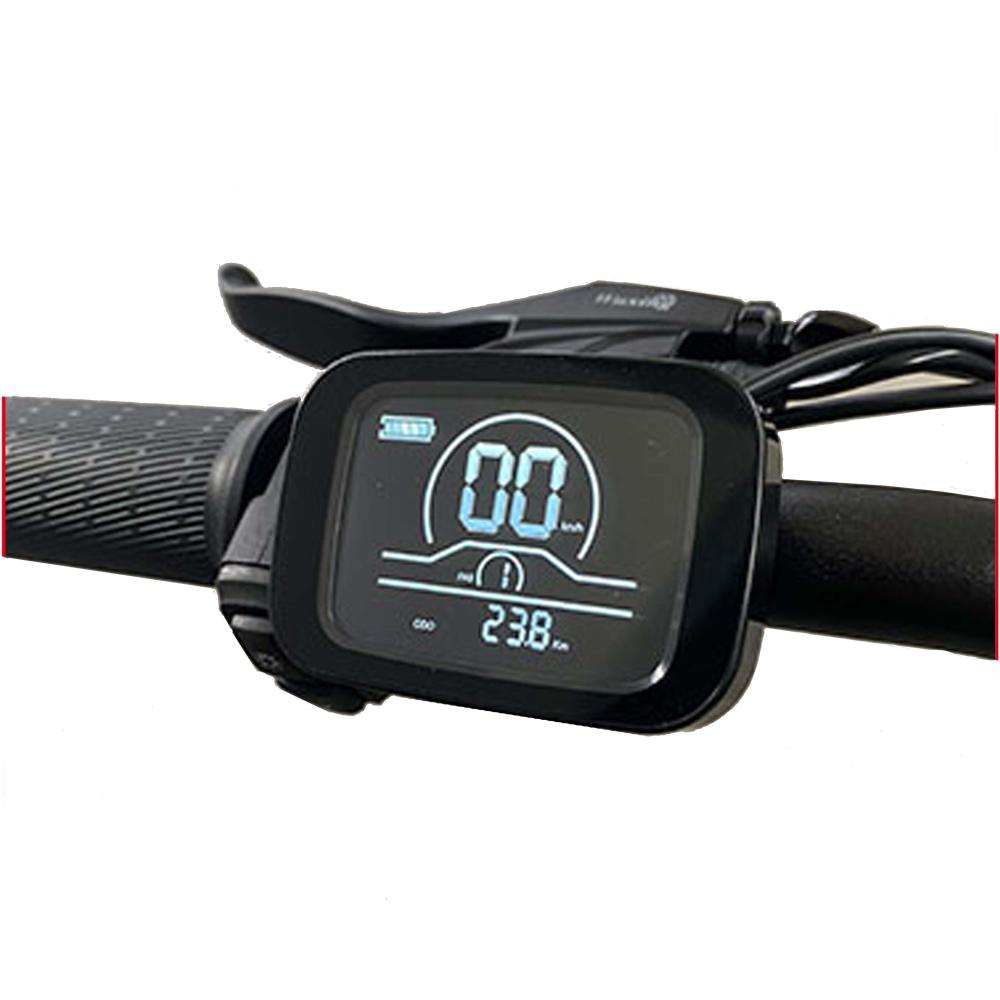 Engwe M20 LCD display controls showing speed and battery level