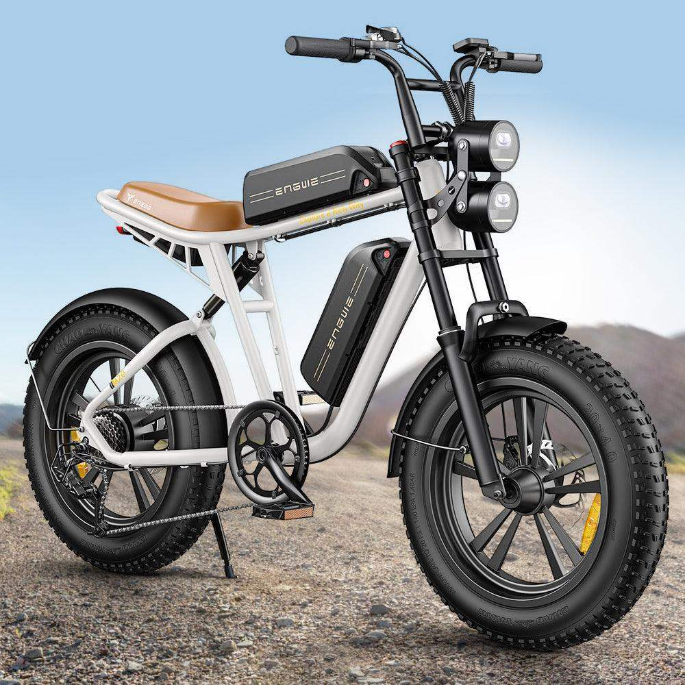 Engwe M20 fat bike urban commuter lifestyle street riding