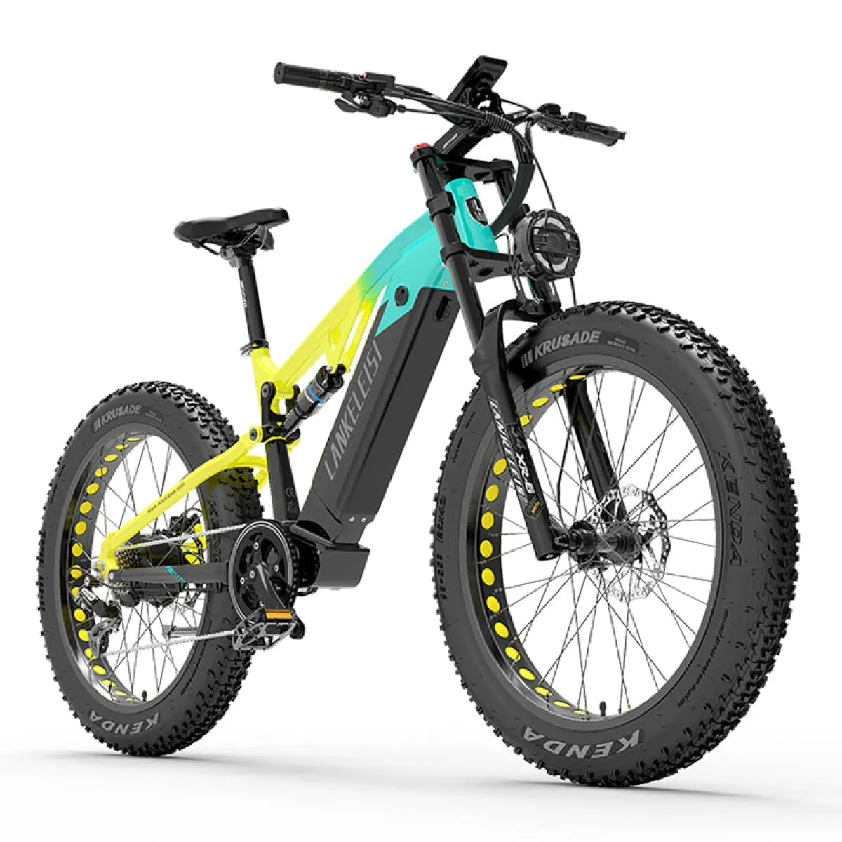 Lankeleisi RV800 Plus colour LCD display and handlebar controls interface