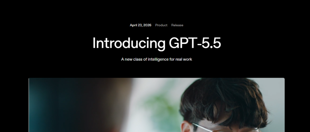  GPT-5.5 agentic task completion inside ChatGPT interface, April 2026