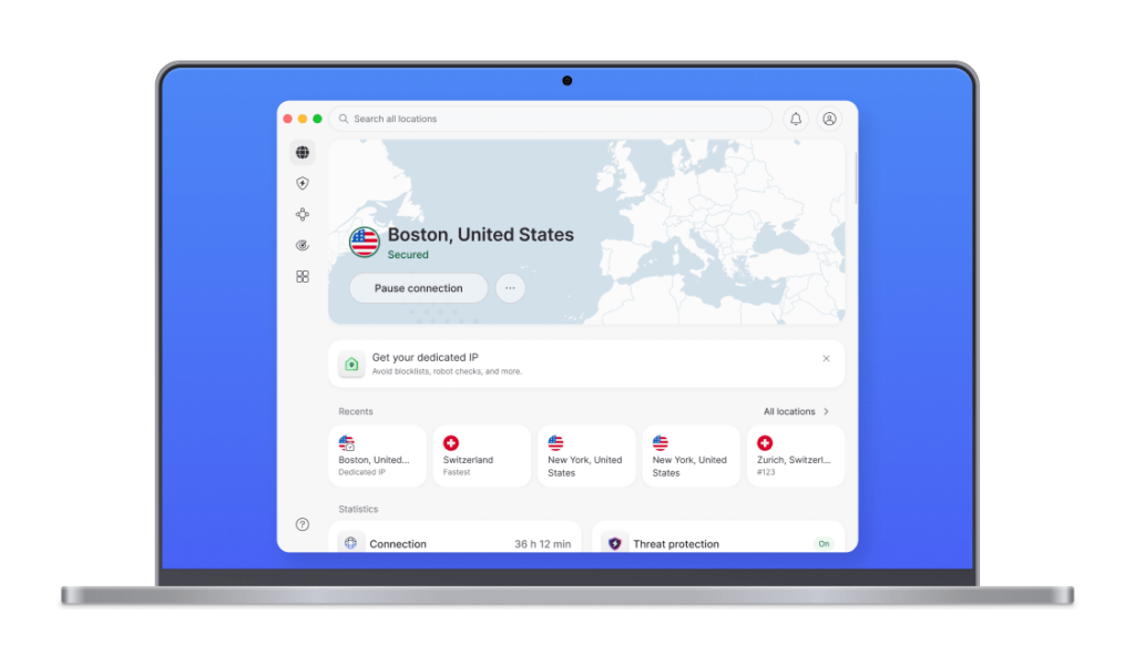 NordVPN desktop redesign