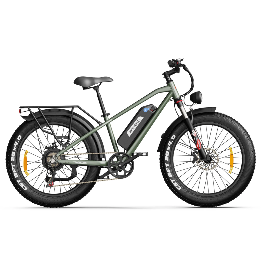 Kingbull Hunter 2.0 fat tire electric bike frame and integrated battery detail