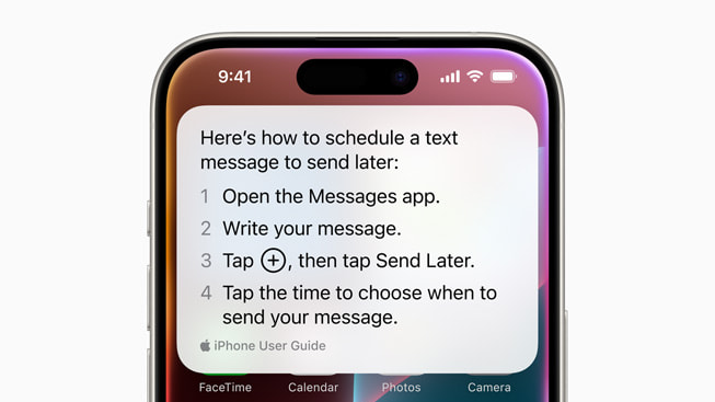 Apple Intelligence interface on iPhone showing Siri agent taking action in Mail app