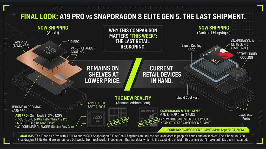 Apple A20 Pro and Snapdragon 8 Elite Gen 6 successor chips announced 2026